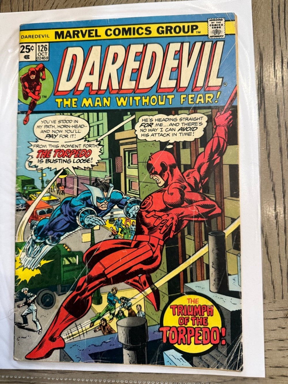 Marvel Comics Daredevil #126 Bronze Age 1975 First Appearance Key Issue